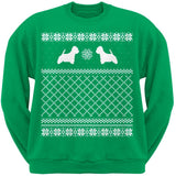 Westie Red Adult Ugly Christmas Sweater Crew Neck Sweatshirt