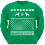 Bull Mastiff Black Adult Ugly Christmas Sweater Crew Neck Sweatshirt