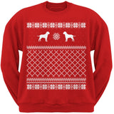 Bull Mastiff Black Adult Ugly Christmas Sweater Crew Neck Sweatshirt