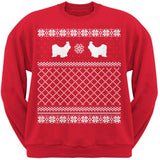 Shih Tzu Red Adult Ugly Christmas Sweater Crew Neck Sweatshirt