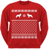 Cavalier King Charles Spaniel Black Adult Ugly Christmas Sweater Crew Neck Sweatshirt