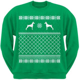 Doberman Pinscher Black Adult Ugly Christmas Sweater Crew Neck Sweatshirt