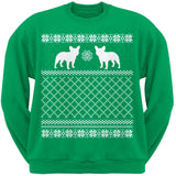 French Bulldog Black Adult Ugly Christmas Sweater Crew Neck Sweatshirt