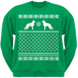 German Shepherd Black Adult Ugly Christmas Sweater Crew Neck Sweatshirt