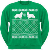 King Charles Spaniel Black Adult Ugly Christmas Sweater Crew Neck Sweatshirt