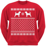 Puggle Black Adult Ugly Christmas Sweater Crew Neck Sweatshirt