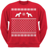 Schnauzer Black Adult Ugly Christmas Sweater Crew Neck Sweatshirt