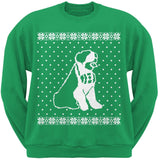 Big Saint Bernard Ugly Christmas Sweater Black Crew Neck Sweatshirt