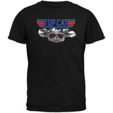 Top Cat Black Adult  T-Shirt