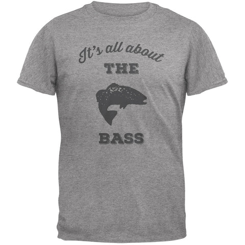 Paws - It's all about the Bass Heather Adult T-Shirt