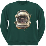 Astronaut Pug Black Adult Pullover Hoodie