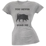 PAWS - You never Boar Me Brown Soft Juniors T-Shirt