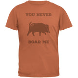 PAWS - You never Boar Me Heather Adult T-Shirt