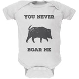 PAWS - You never Boar Me Brown Soft Baby One Piece