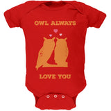 Valentine's Day - Paws - Owl Always Love You Blue Soft Baby One Piece