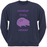 PAWS - Hedgehog Lookin' Pretty Sharp Navy Crew Neck Sweatshirt