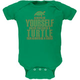 Always Be Yourself Turtle Black Soft Baby One Piece