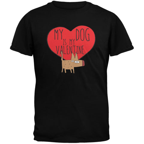 Valentine's Day - My Dog Is My Valentine Black Youth T-Shirt