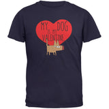 Valentine's Day - My Dog Is My Valentine Black Youth T-Shirt