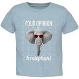 Paws - Elephant Your Opinion is Irrelephant Black Toddler T-Shirt