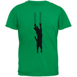 Cat Scratching Green Youth T-Shirt