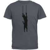Cat Scratching Green Adult  T-Shirt