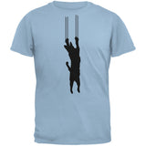 Cat Scratching Green Adult  T-Shirt