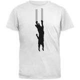 Cat Scratching Green Adult  T-Shirt