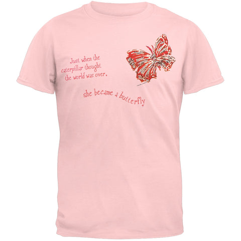 Caterpillar Becomes A Butterfly Adult T-Shirt