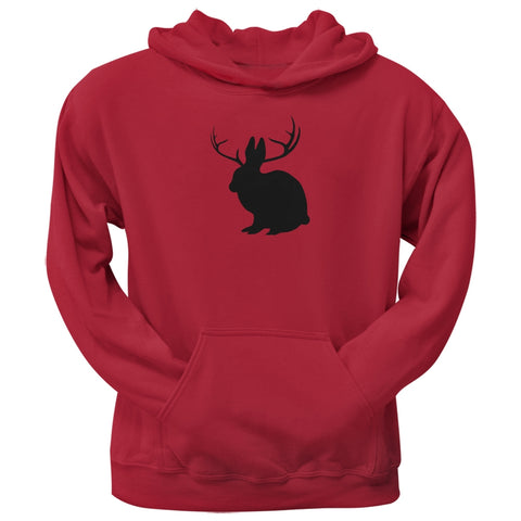 Jackalope Red Adult Pullover Hoodie