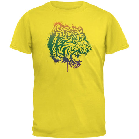 Splatter Tiger Yellow Youth T-Shirt