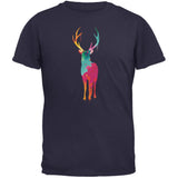 Splatter Deer Black Adult T-Shirt