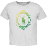 Deer Silhouette Black Toddler T-Shirt