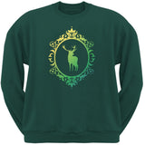 Deer Silhouette Black Adult Pullover Hoodie