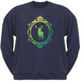 Deer Silhouette Black Adult Pullover Hoodie