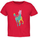 Splatter Horse Black Toddler T-Shirt