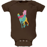 Splatter Horse Black Soft Baby One Piece