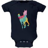 Splatter Horse Black Soft Baby One Piece