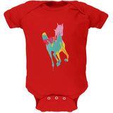 Splatter Horse Black Soft Baby One Piece