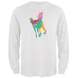 Splatter Horse Black Adult Long Sleeve T-Shirt