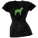 St. Patricks Day - Labrador Retriever Shamrock Kelly Green Soft Juniors T-Shirt