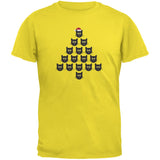 Cat Christmas Tree Blue Youth T-Shirt