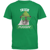 St. Patrick's Day - Irish Puggin' Black Youth T-Shirt