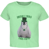 St. Patrick's Day - Irish I Was This Cute Penguin Black Toddler T-Shirt