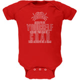 Always Be Yourself Crab Black Soft Baby One Piece