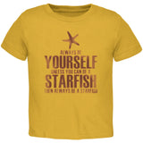 Always Be Yourself Starfish Black Toddler T-Shirt