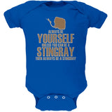 Always Be Yourself Stingray Black Soft Baby One Piece