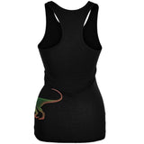 Allosaurus Dinosaur Distressed Black Juniors Soft Tank Top