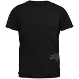 Triceratops Dinosaur Distressed Black Youth T-Shirt