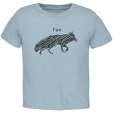 Fox Scribble Drawing Orange Toddler T-Shirt